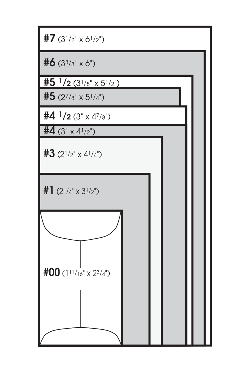 Catalog Envelope Size Guide